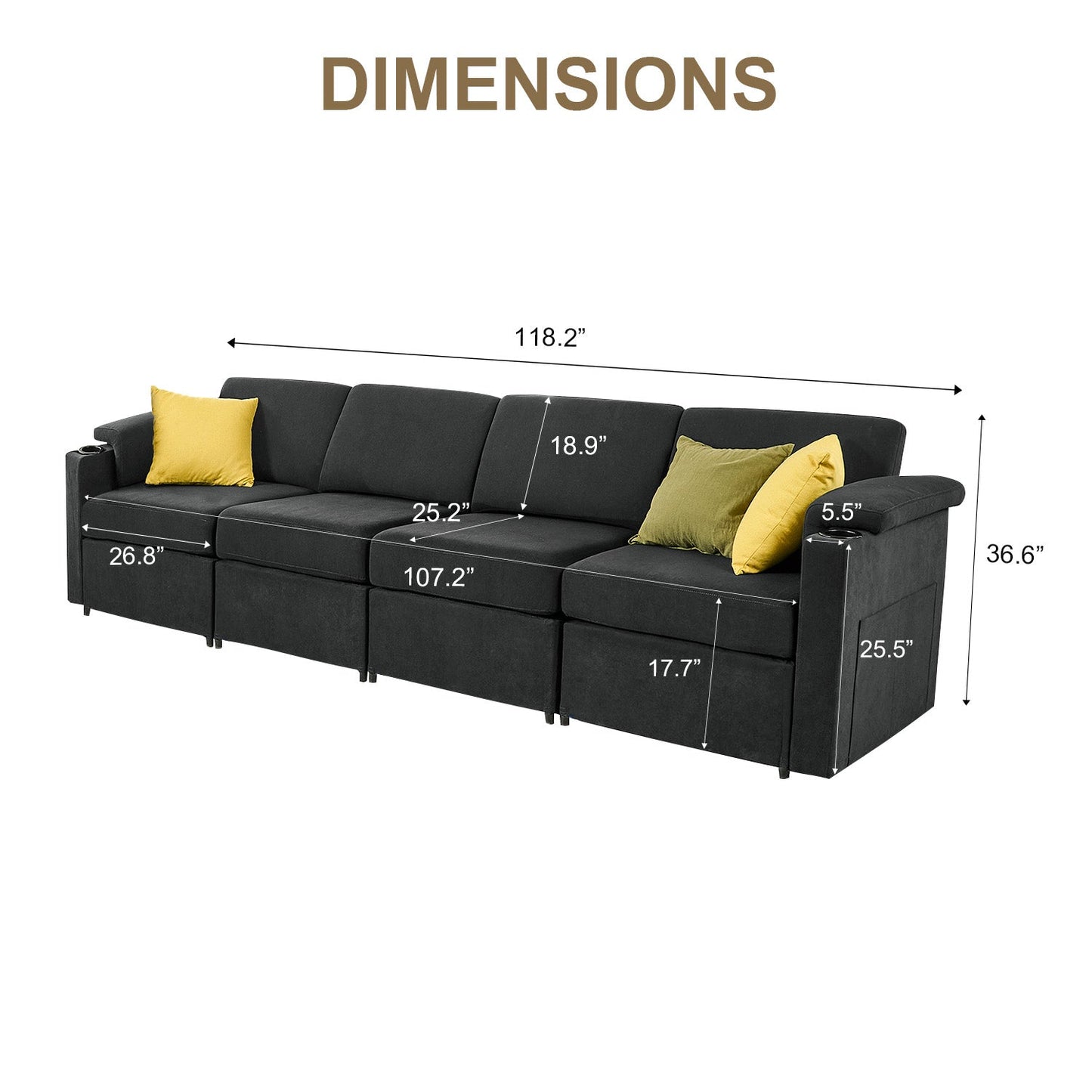HOMYHOMEY Modular Sectional Sofa The Future Series sofa&love seats - HOMYHOMEY DIRECT