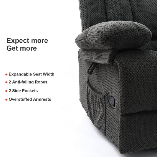 homyhomey Oversized Recliner Chair Lounge Sofa Theater Chairs Lazy Sofas Adults Single Couch for Living Room Overstuffed Armrests - HOMYHOMEY DIRECT
