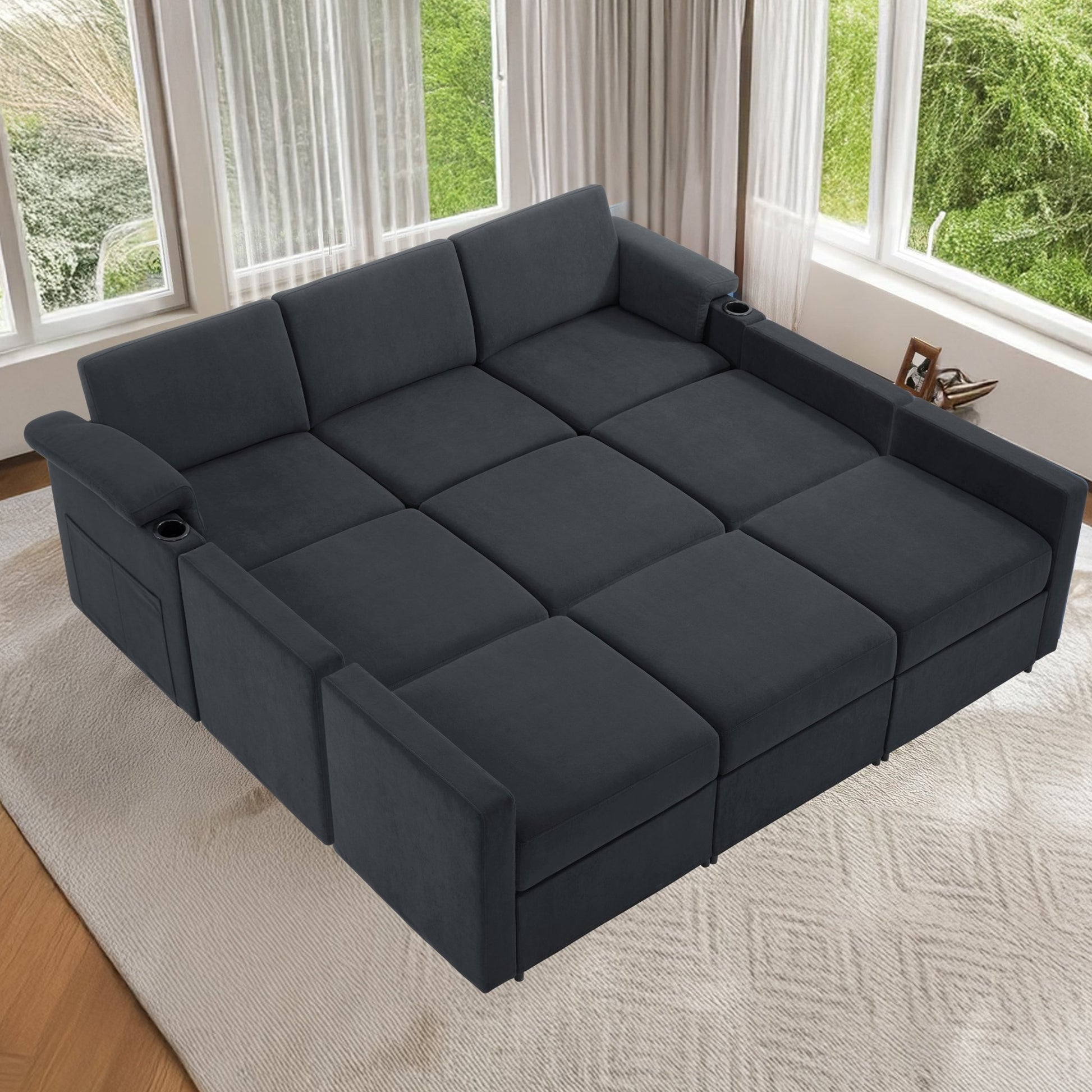 HOMYHOMEY Modular Sectional Sofa The Future Series sleeper - HOMYHOMEY DIRECT