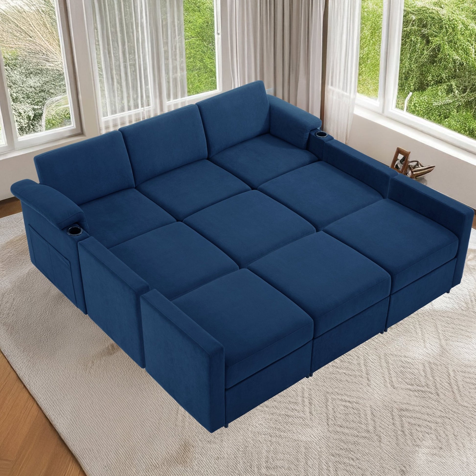 HOMYHOMEY Modular Sectional Sofa The Future Series sleeper - HOMYHOMEY DIRECT