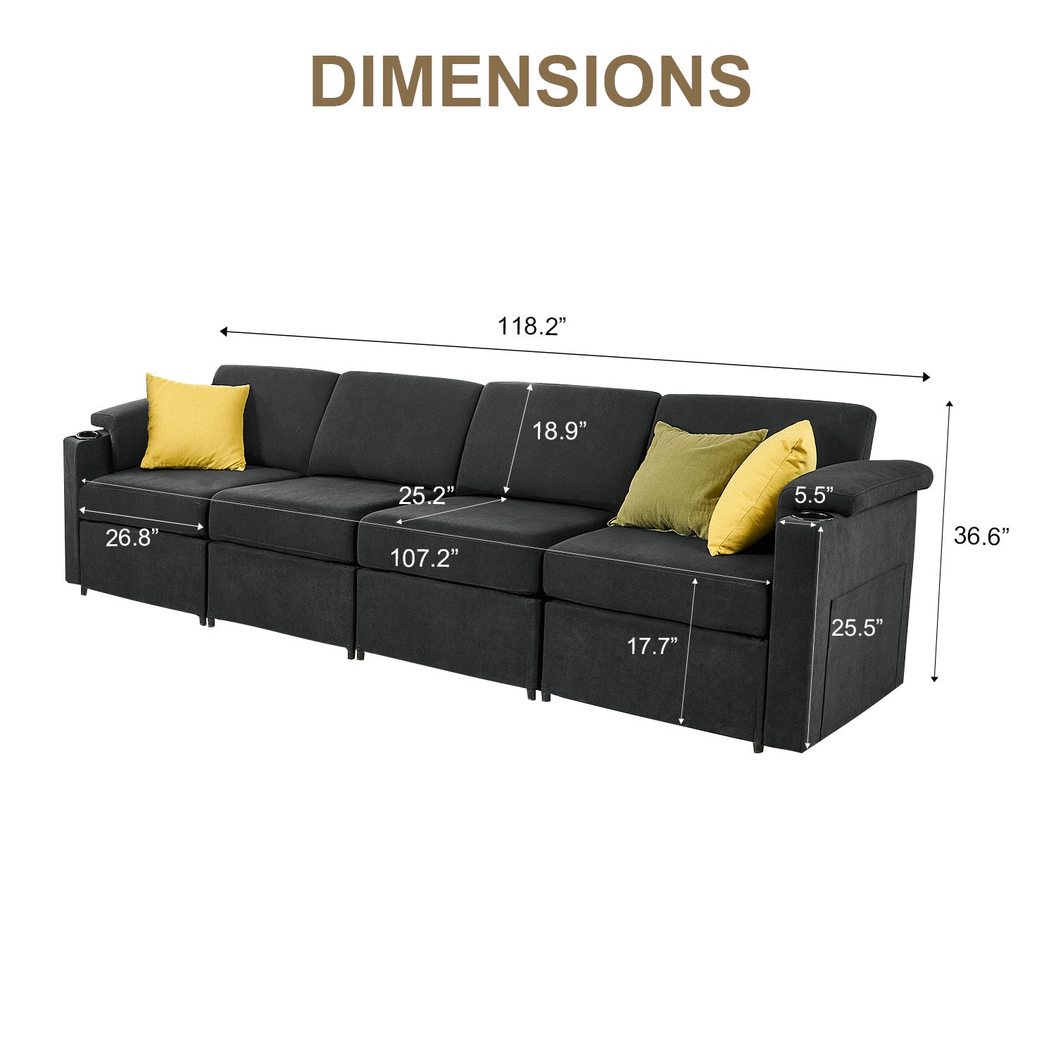 HOMYHOMEY Modular Sectional Sofa The Future Series sofa&love seats - HOMYHOMEY DIRECT